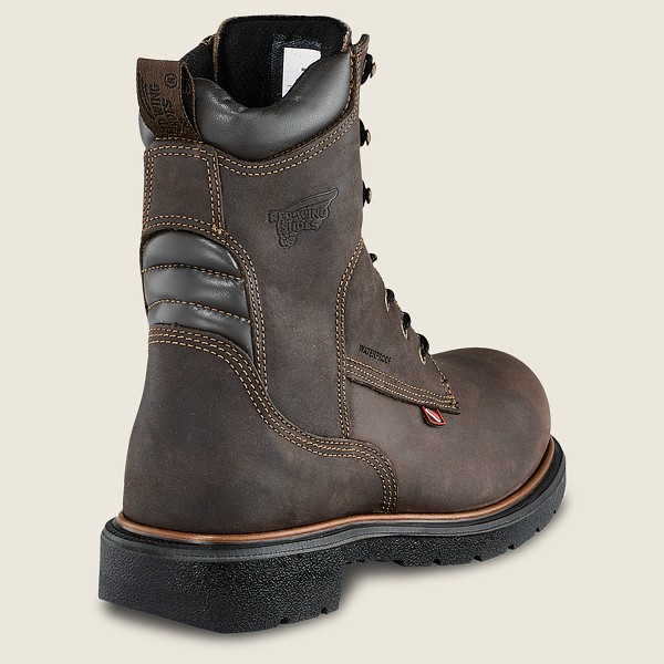 Red Wing Mens Safety Boots - Dynaforce® - 8-inch Insulated Waterproof Toe - Dark Grey - GOC309621